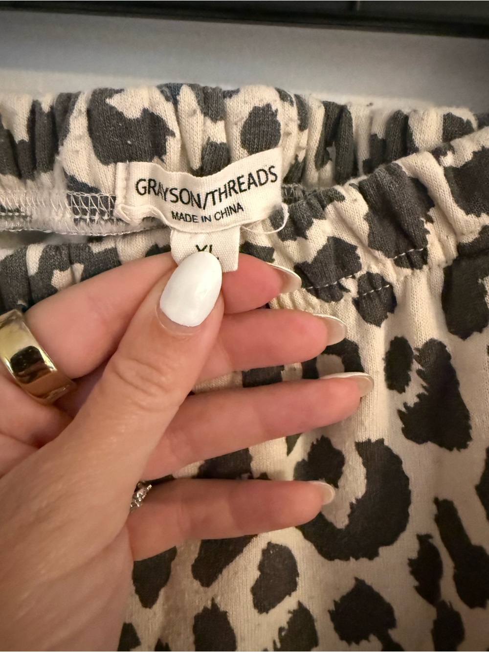 Grayson Threads Black and Cream Leopard Print Set - Picture 2 of 5
